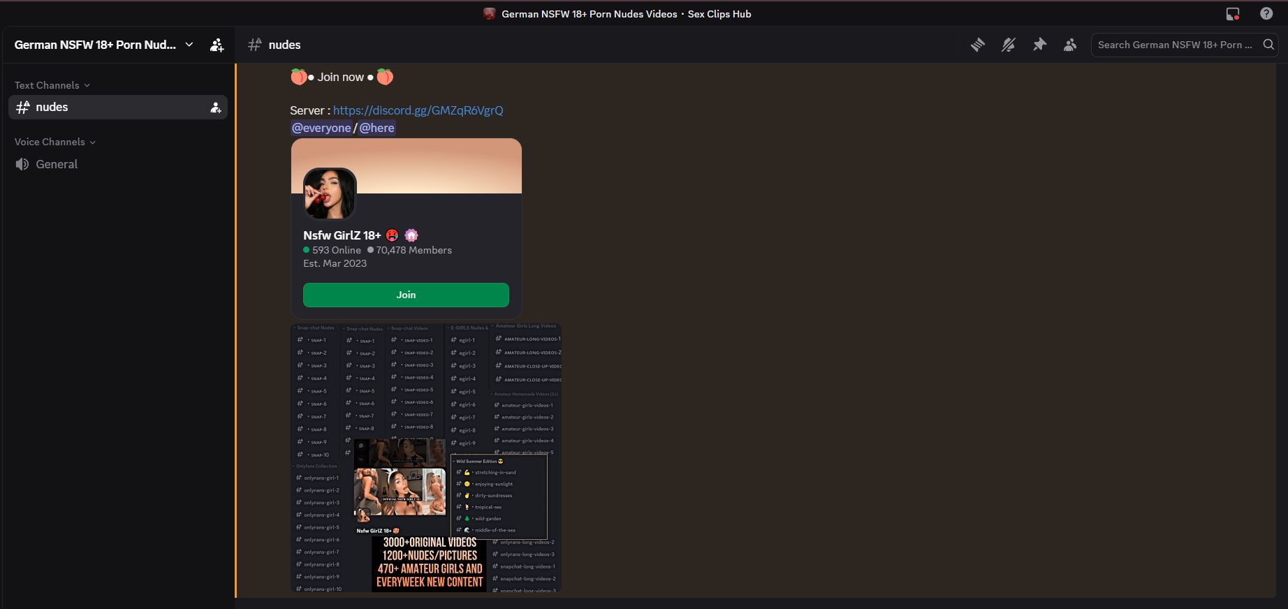German NSFW 18+ Discord Server - best European adult content community 2026